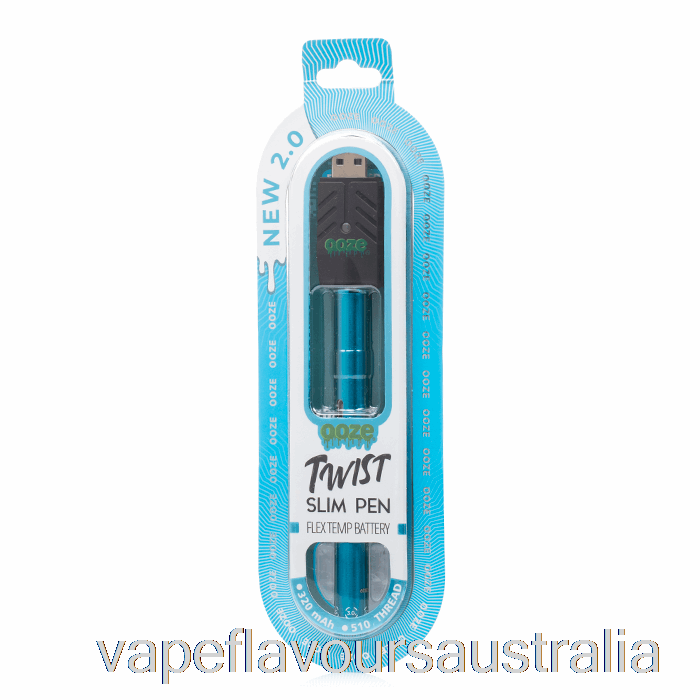 Vape Australia Ooze Slim Twist Pen 2.0 Flex Temp Battery Sapphire Blue